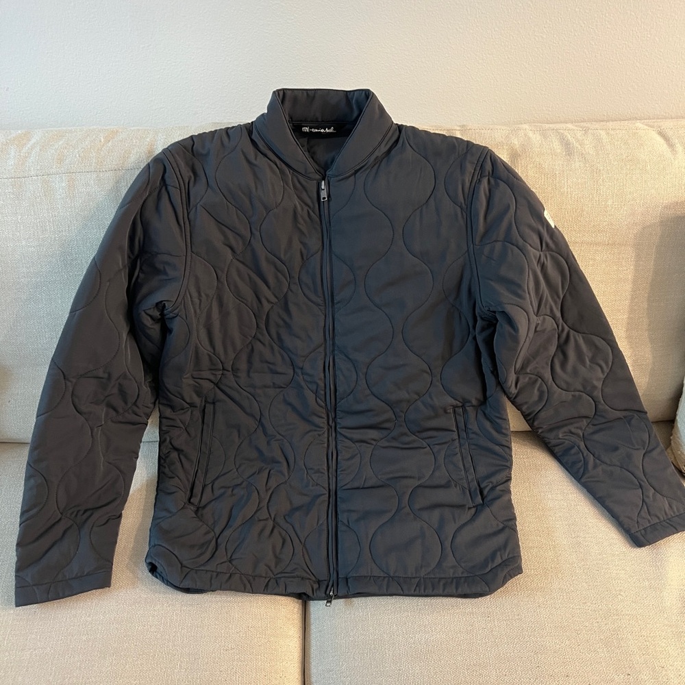 Travis Mathew Charcoal Quilted Jacket
